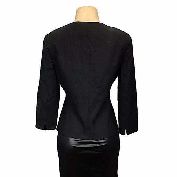 Elie Tahari Tailored Black Bristol Blazer - Picture 6 of 11